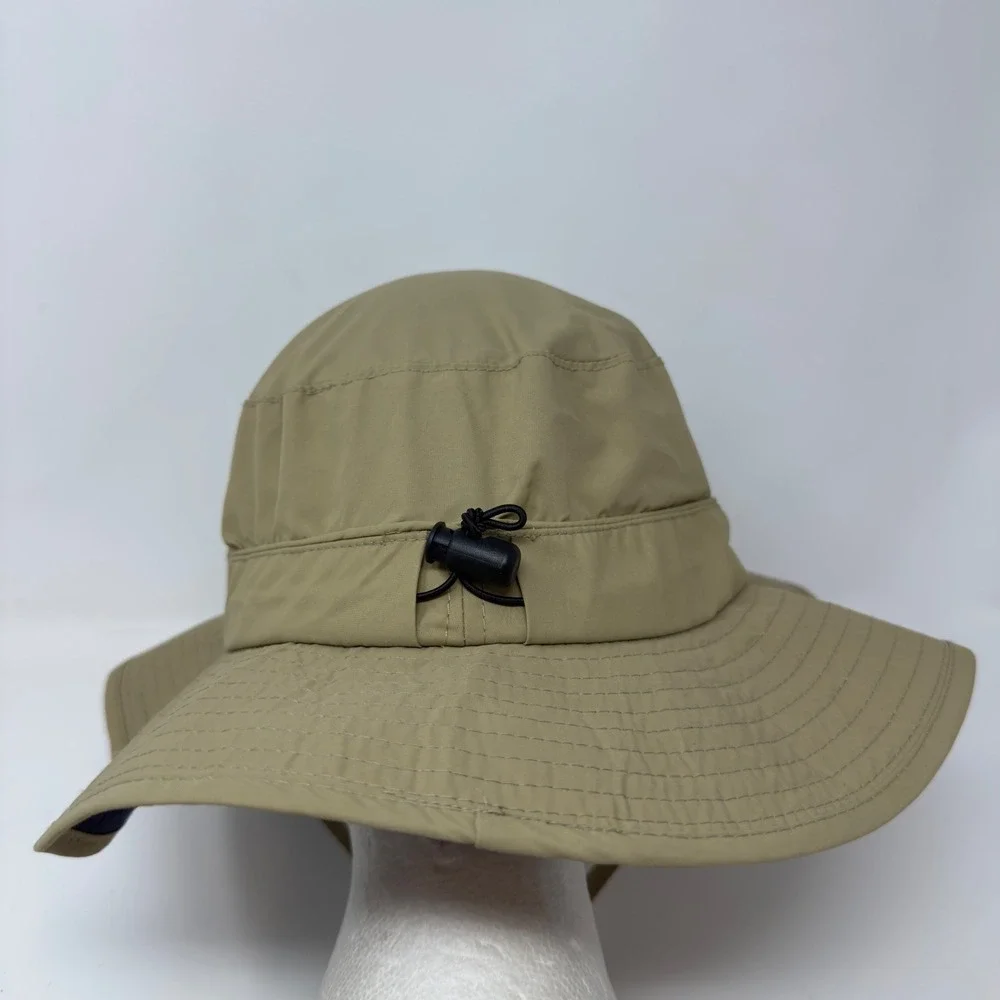 Tommy Bahama Mens Khaki Nylon Boonie Sun Hat Wide Brim Fishing M/L MSAMC1K-KHAKI - Picture 4 of 9